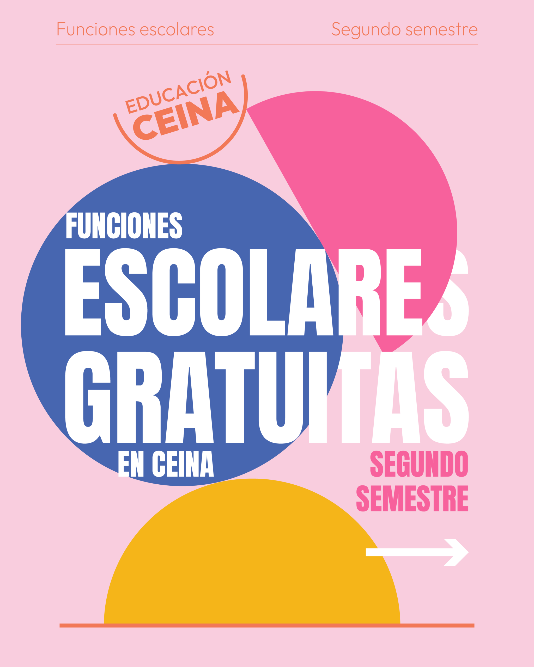 Funciones Escolares Gratuitas – Segundo Semestre 2026